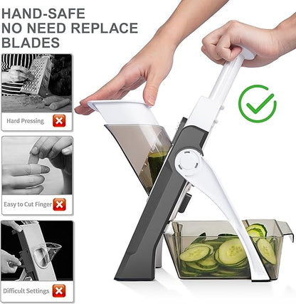 Adjustable Vegetable Slicer & Mandoline Cutter