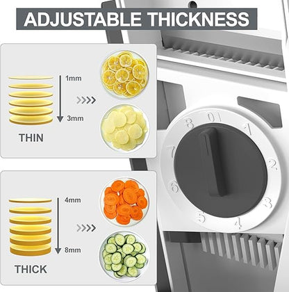 Adjustable Vegetable Slicer & Mandoline Cutter