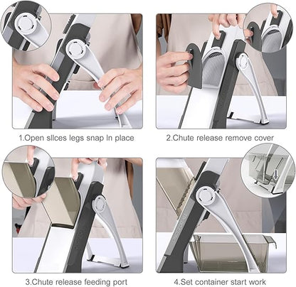 Adjustable Vegetable Slicer & Mandoline Cutter