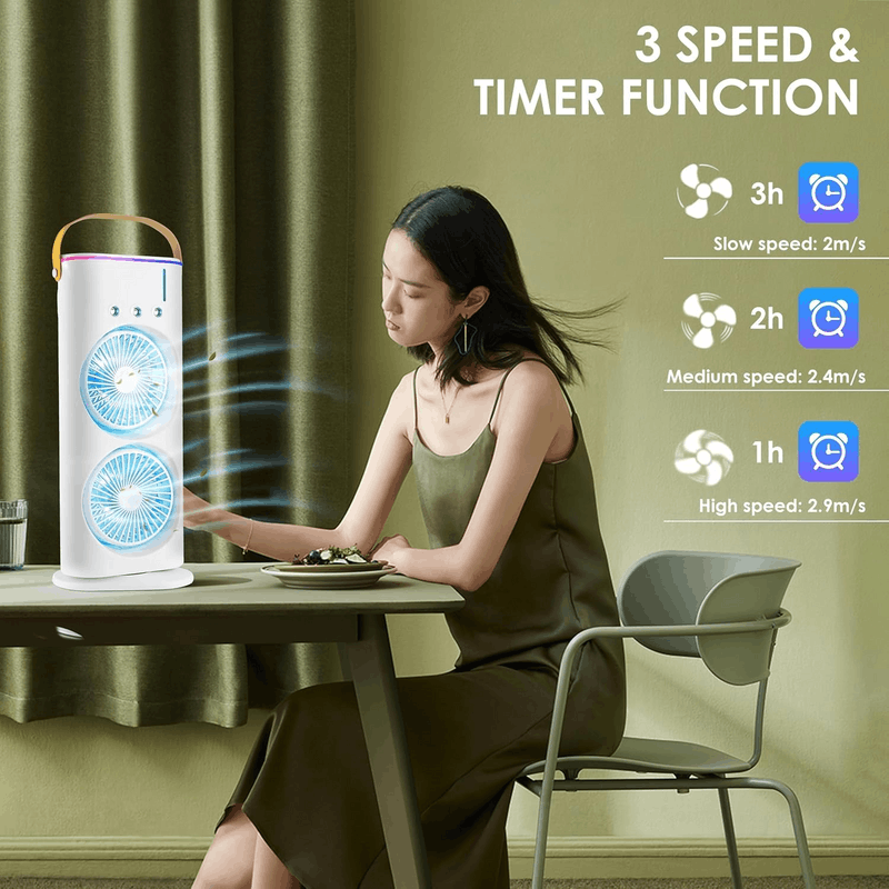 Portable Double-Ended Spray Fan