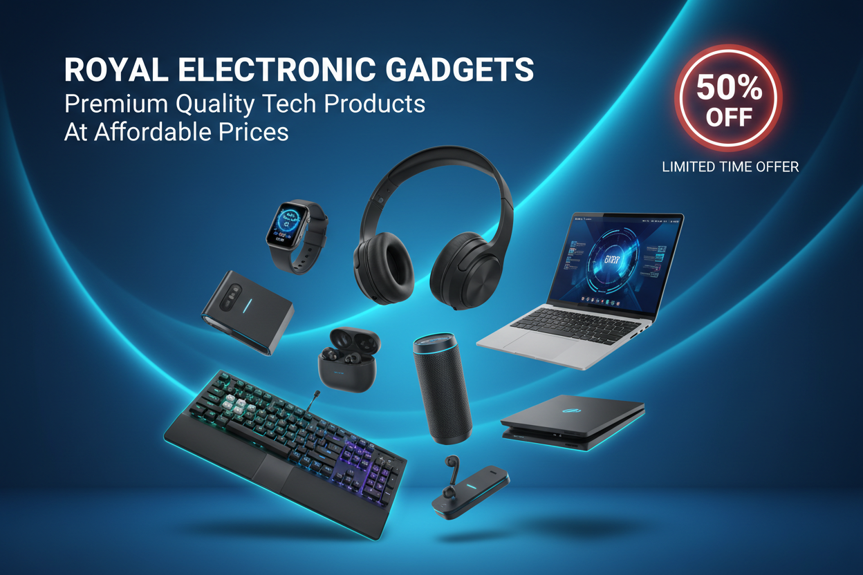 Royal Electronic Gadgets Banner